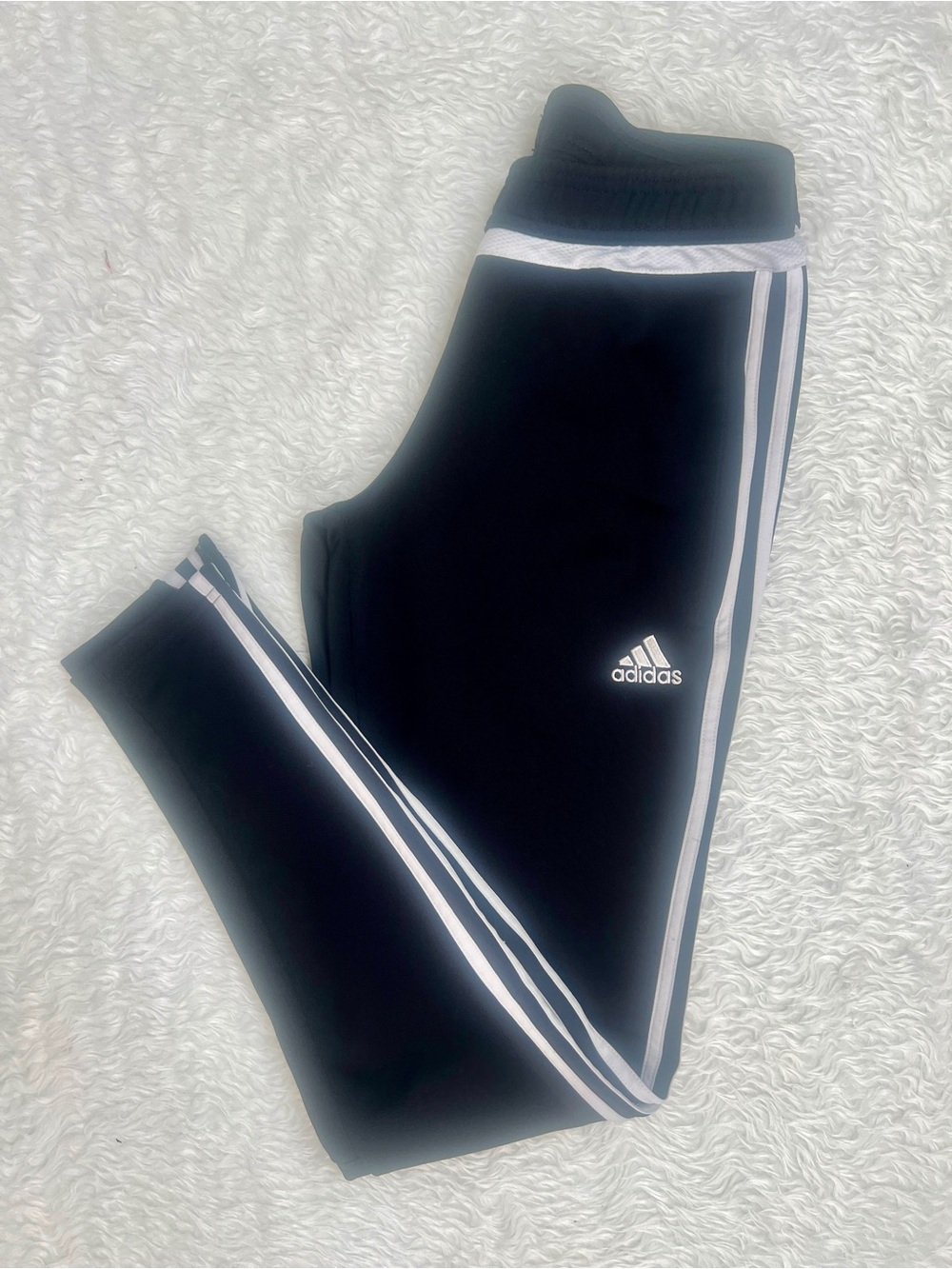 Adidas Climacool black and white striped leggings Women’s Size Small Pre Owned